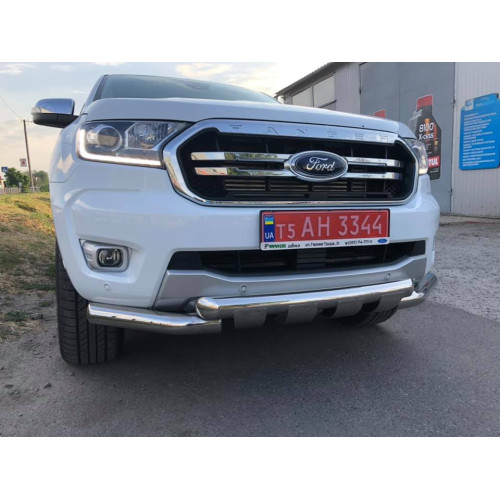 Защита переднего бампера Ford Ranger 2020